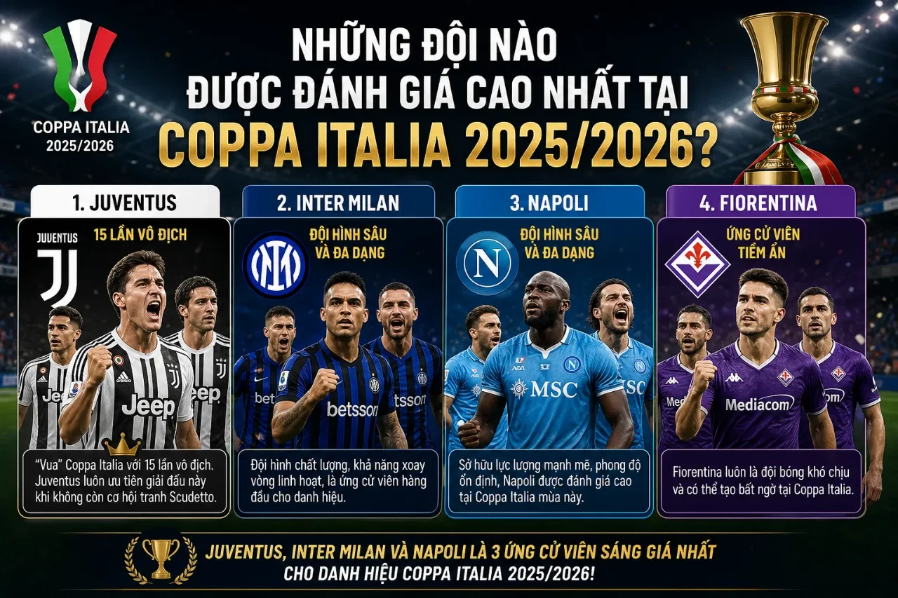 Cầu thủ các câu lạc bộ Juventus và Inter Milan thi đấu tranh bóng tại cúp quốc gia Ý Coppa Italia