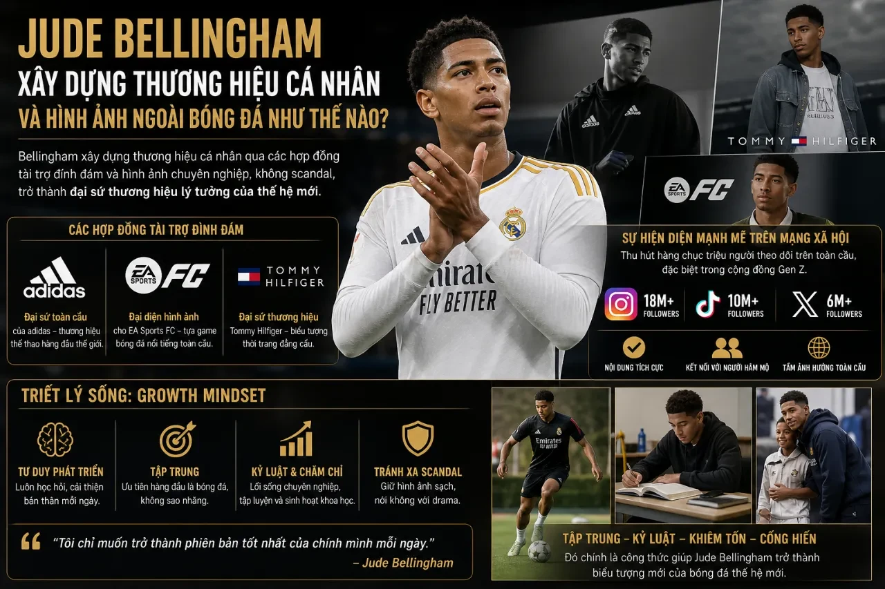Phong cách ăn mừng dang rộng hai tay mang tính biểu tượng văn hóa đại chúng của tiền vệ Jude Bellingham