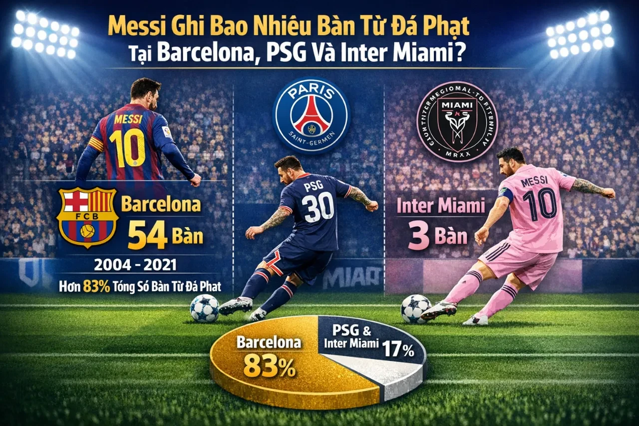 Messi Ghi Bao Nhiêu Bàn Từ Đá Phạt? Thống Kê & Bảng Xếp Hạng Mọi Thời Đại