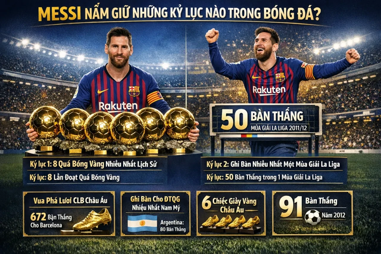 Messi khoe kỷ lục 8 Quả Bóng Vàng cá nhân vô tiền khoáng hậu trong lịch sử bóng đá