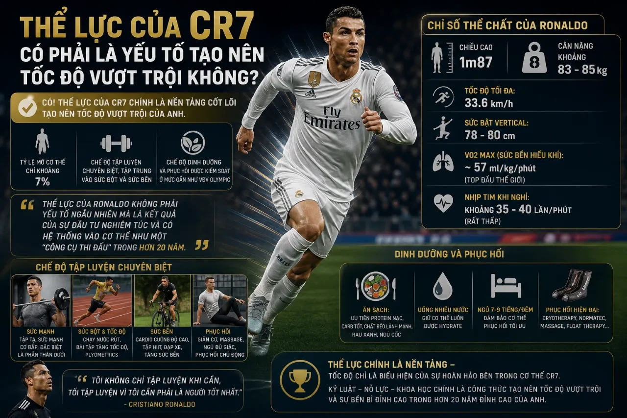 Cristiano Ronaldo khoe cơ bắp săn chắc và thể hình chuẩn mực trên sân tập