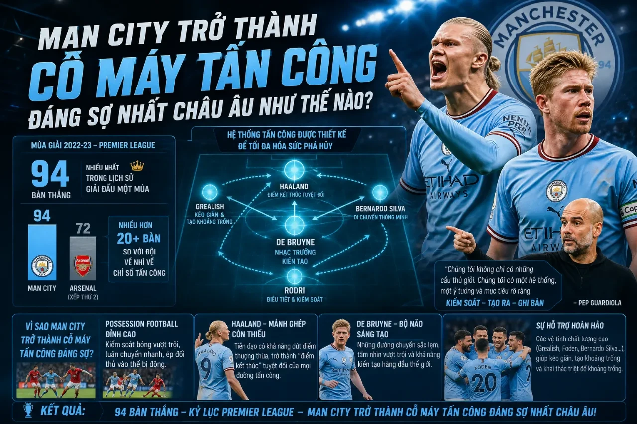Dàn sao Manchester City chung vui ăn mừng chức vô địch cùng cúp bạc danh giá