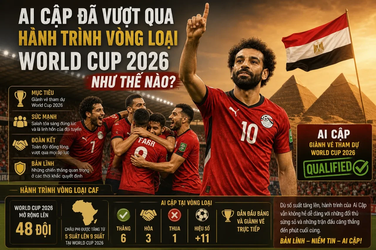 Mohamed Salah Dẫn Dắt Các Pharaoh Ai Cập: Vai Trò Thủ Lĩnh & Sứ Mệnh Lịch Sử tại World Cup 2026