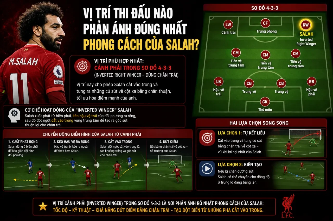 Giải Mã Phong Cách Chơi Bóng Của Mohamed Salah: Từ Tốc Độ Sát Thủ Đến Bậc Thầy Kiến Tạo