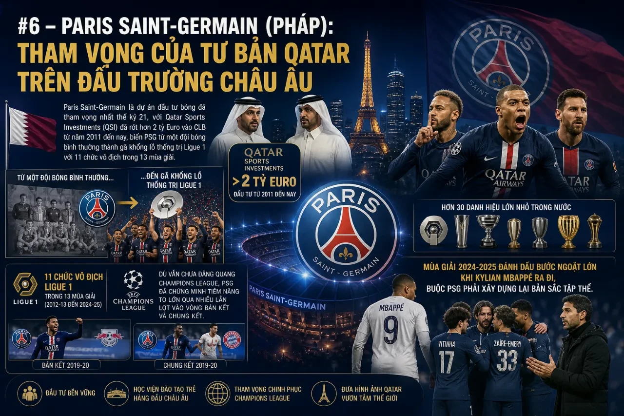 Đội hình Paris Saint-Germain ăn mừng bàn thắng tại giải quốc nội Ligue 1