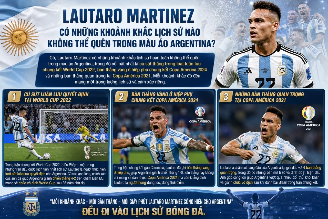 Lautaro Martinez ăn mừng đầy cảm xúc sau bàn thắng quý như vàng cho ĐTQG Argentina