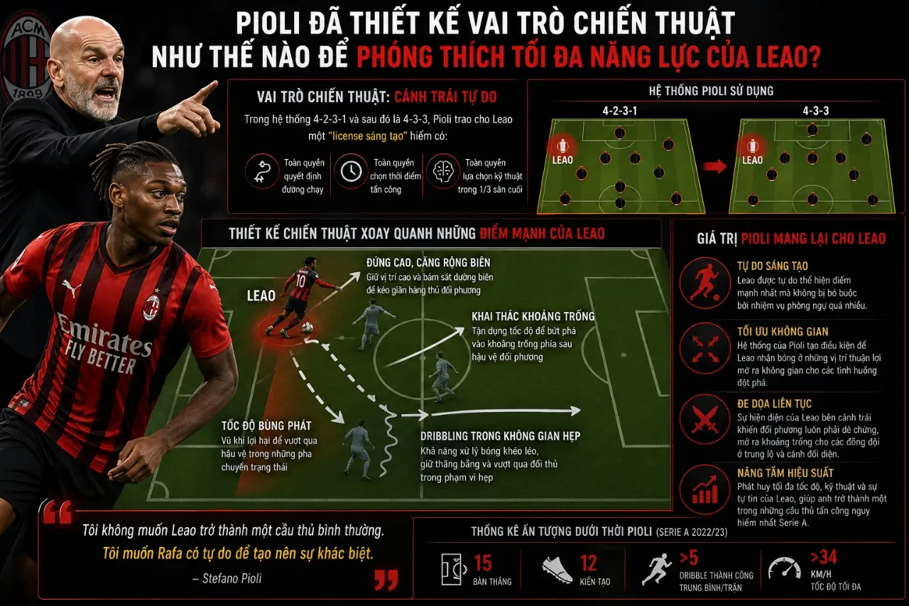 Pioli Đã Biến Leao Thành Ngôi Sao Như Thế Nào? Mối Quan Hệ Thầy Trò Định Hình AC Milan