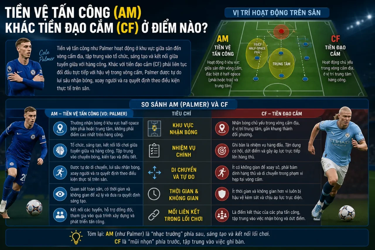 Cole Palmer thi đấu nổi bật trong vai trò tiền vệ tấn công dẫn dắt lối chơi của Chelsea