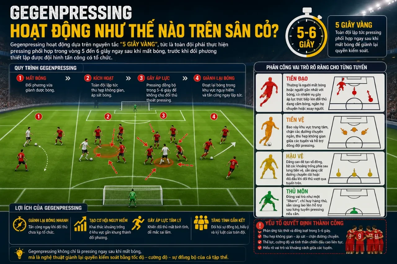 Kỷ Nguyên Jurgen Klopp: Gegenpressing – Cuộc Cách Mạng Pressing Định Hình Liverpool Thống Trị Châu Âu