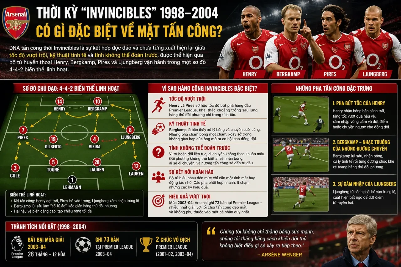 Đội hình bất bại Invincibles của Arsenal mùa giải 2003-2004