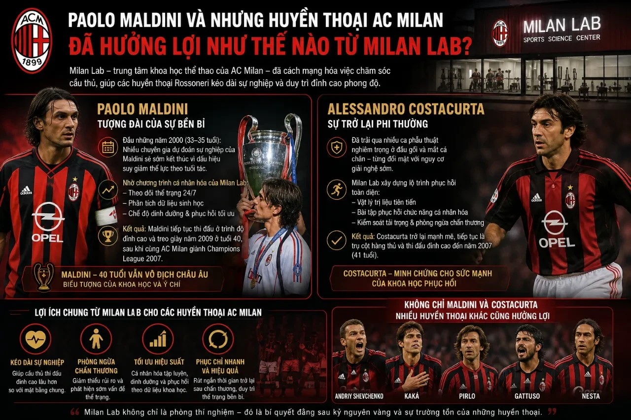 Giải Mã Milan Lab: Bí Quyết Trường Thọ Giúp Huyền Thoại AC Milan Thi Đấu Đỉnh Cao Đến Tuổi 40