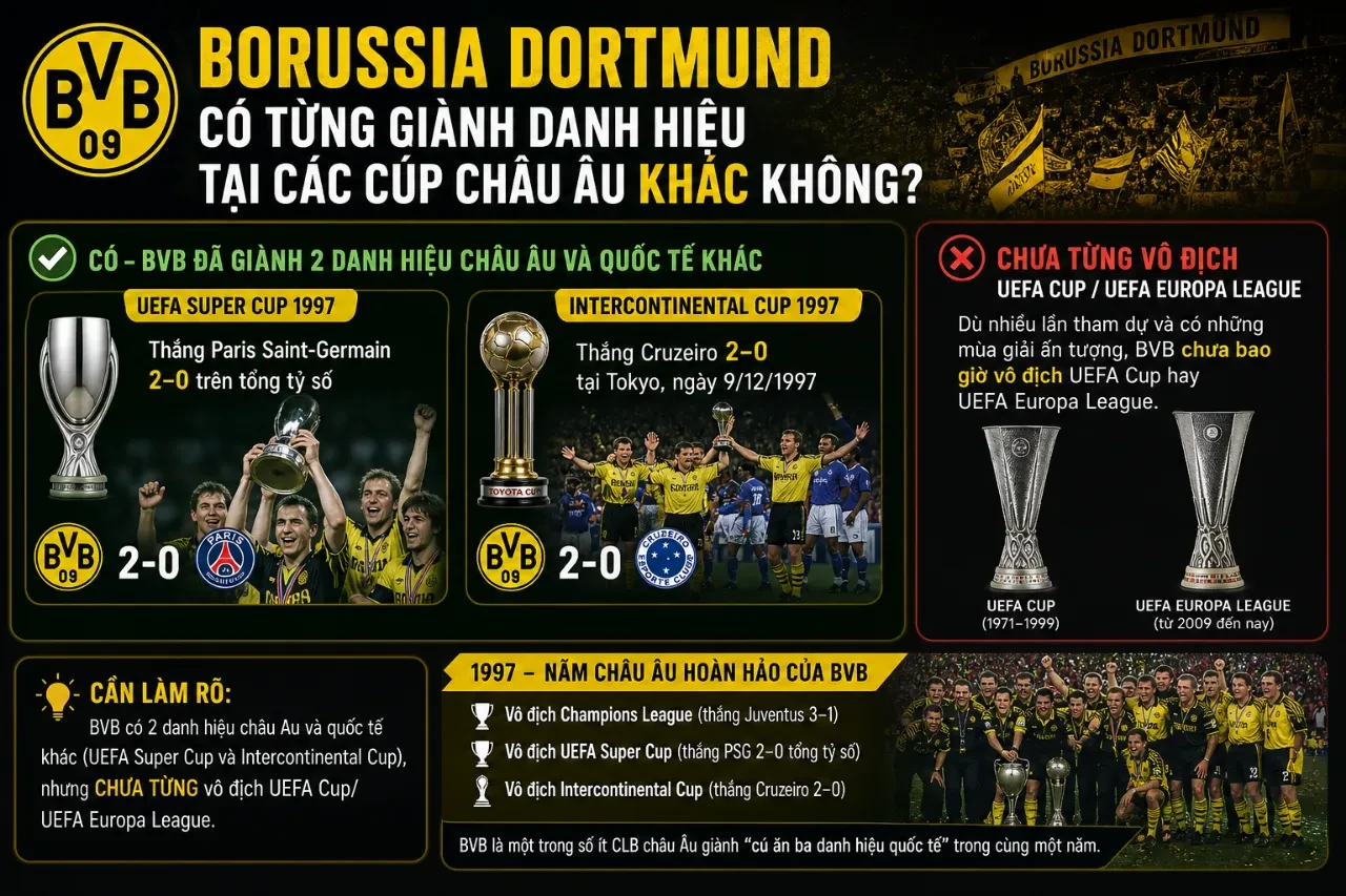 Hình ảnh tư liệu lịch sử của Borussia Dortmund