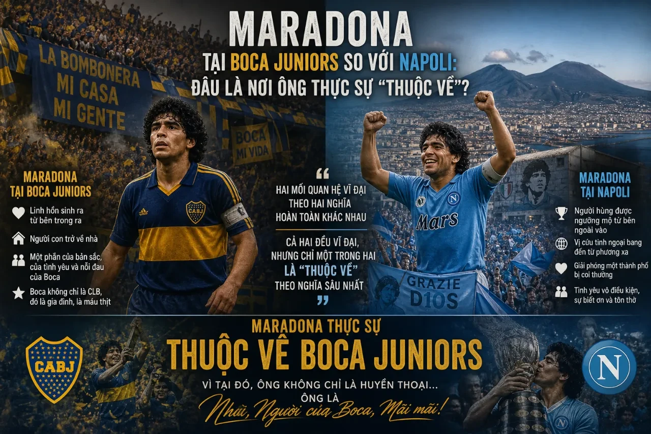 El Pibe de Oro và Boca Juniors: Khám Phá Mối Lương Duyên Thiêng Liêng Mà Không Danh Hiệu Nào Xóa Nhòa