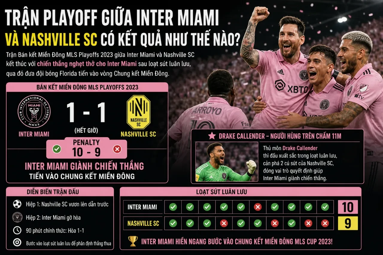 Trận Vòng Loại Trực Tiếp Giữa Inter Miami và Nashville SC Có Kết Quả Như Thế Nào?
