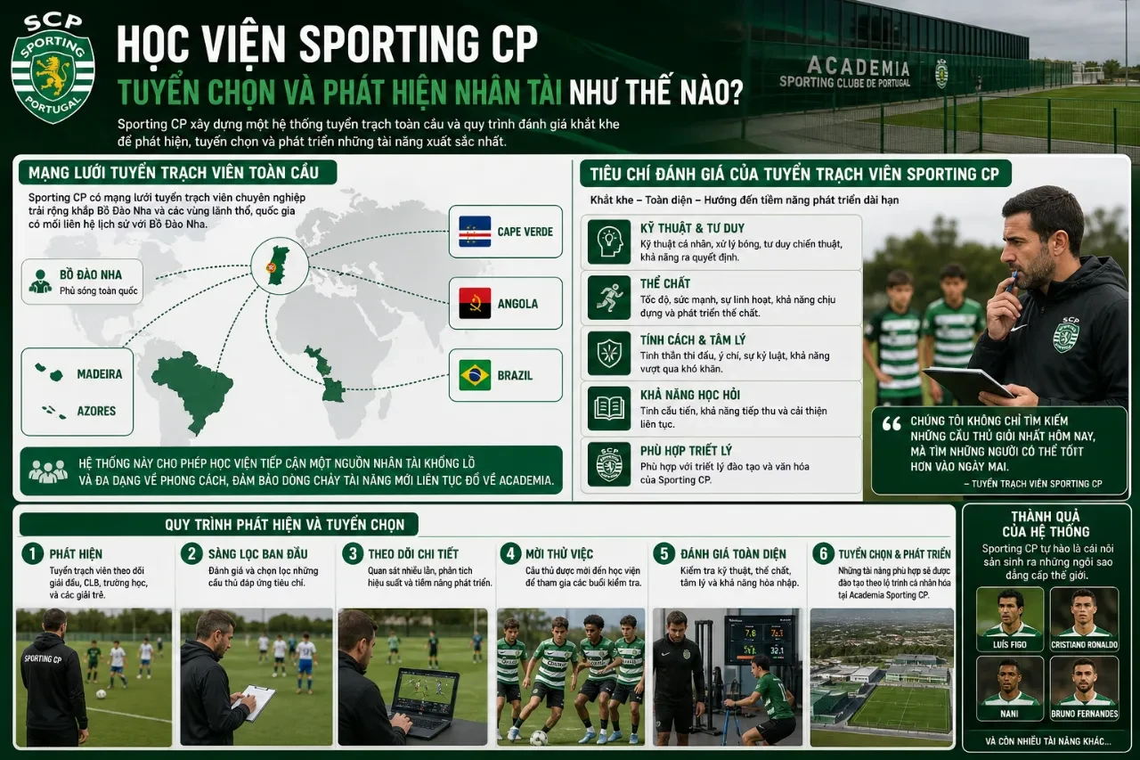 Học Viện Cristiano Ronaldo: Bí Mật Lò Đào Tạo Huyền Thoại Của Sporting CP Đã Ươm Mầm Những Siêu Sao Bóng Đá Thế Giới