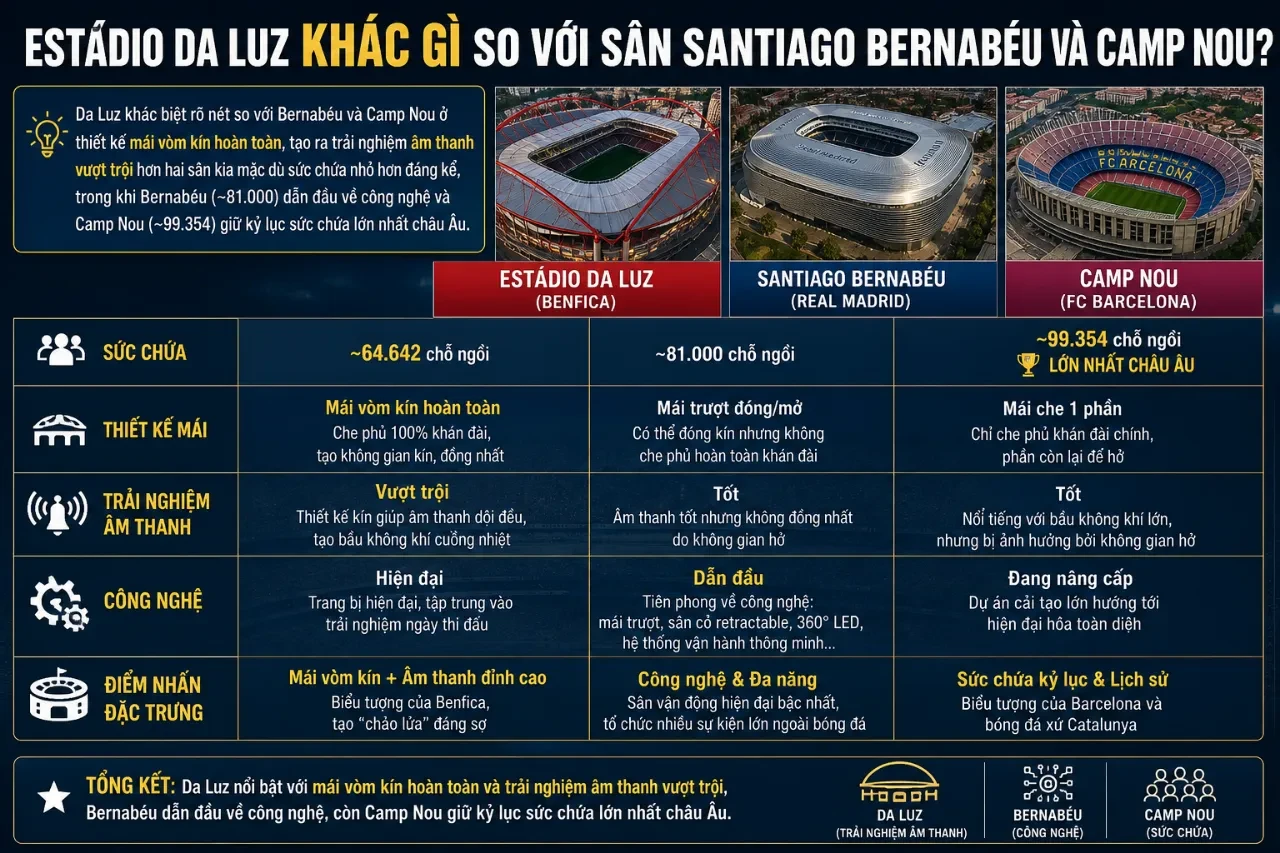 Khám Phá Estádio da Luz: Thánh Địa Ánh Sáng – Pháo Đài Bất Khả Xâm Phạm Của Benfica