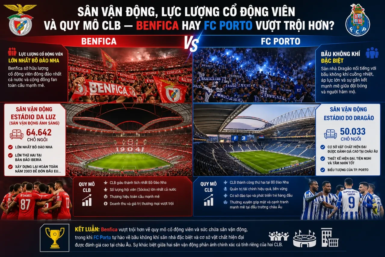Quang cảnh đông đúc khán giả phủ kín khán đài trên sân vận động diễn ra trận O Classico