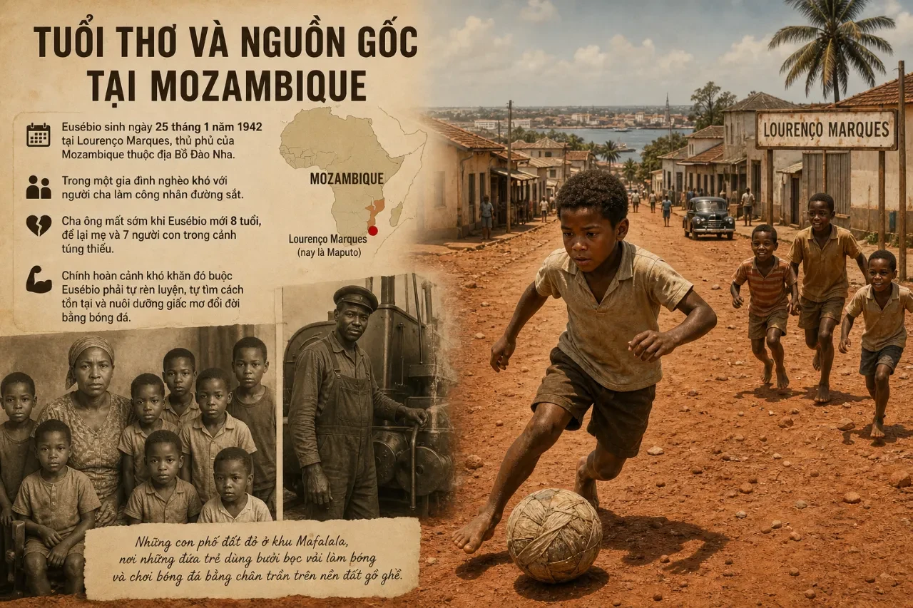 Eusébio – Hành Trình Viết Nên Chương Sử Vĩ Đại Của Báo Đen Tại Benfica
