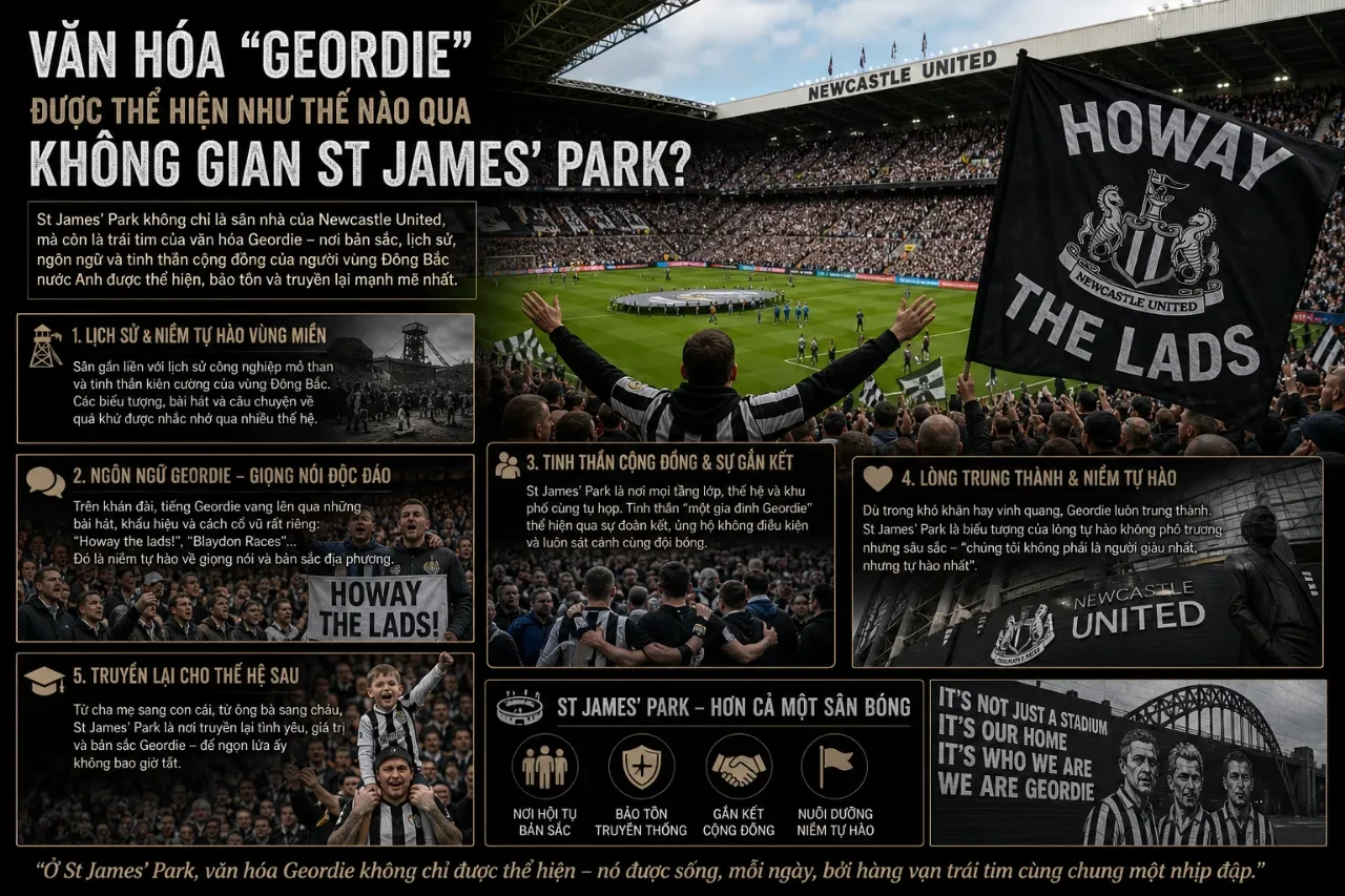 St James Park: Thánh Địa Kiến Tạo Bản Sắc Văn Hóa Và Linh Hồn Của Newcastle United
