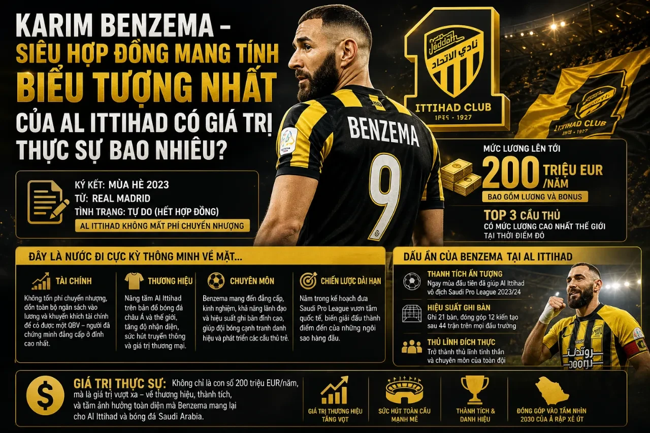 Giải Mã Tiềm Lực Tài Chính PIF: Cỗ Máy Bơm Tiền Vận Hành Al Ittihad và Những Siêu Hợp Đồng Chấn Động