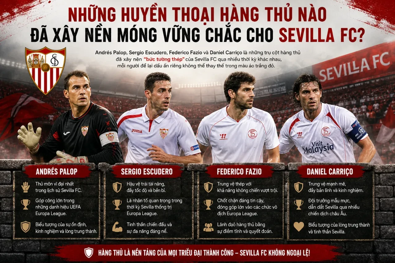 Điểm Danh Những Huyền Thoại Vĩ Đại Và Kiến Trúc Sư Xuất Sắc Đã Làm Nên Triều Đại Sevilla FC