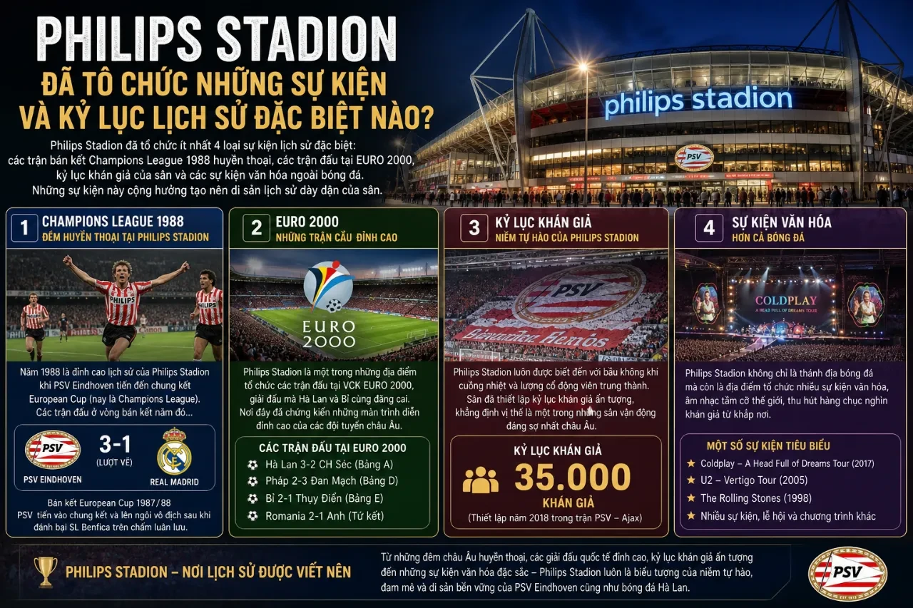 Trận đấu quốc tế đỉnh cao diễn ra trên mặt cỏ sân Philips Stadion