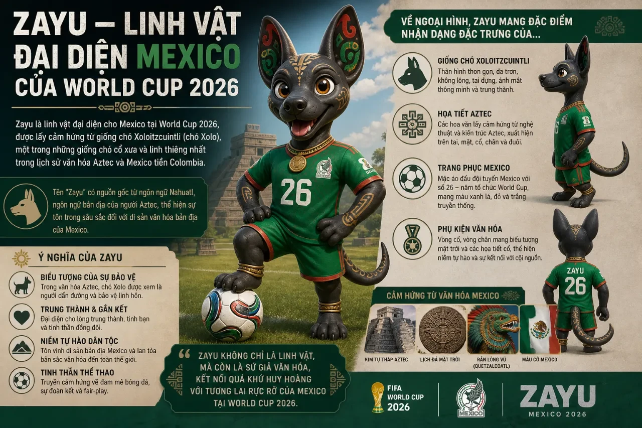 Khám Phá Linh Vật và Ca Khúc Chủ Đề Chính Thức World Cup 2026: Maple, Zayu, Clutch và Dai Dai, Lighter, Goals