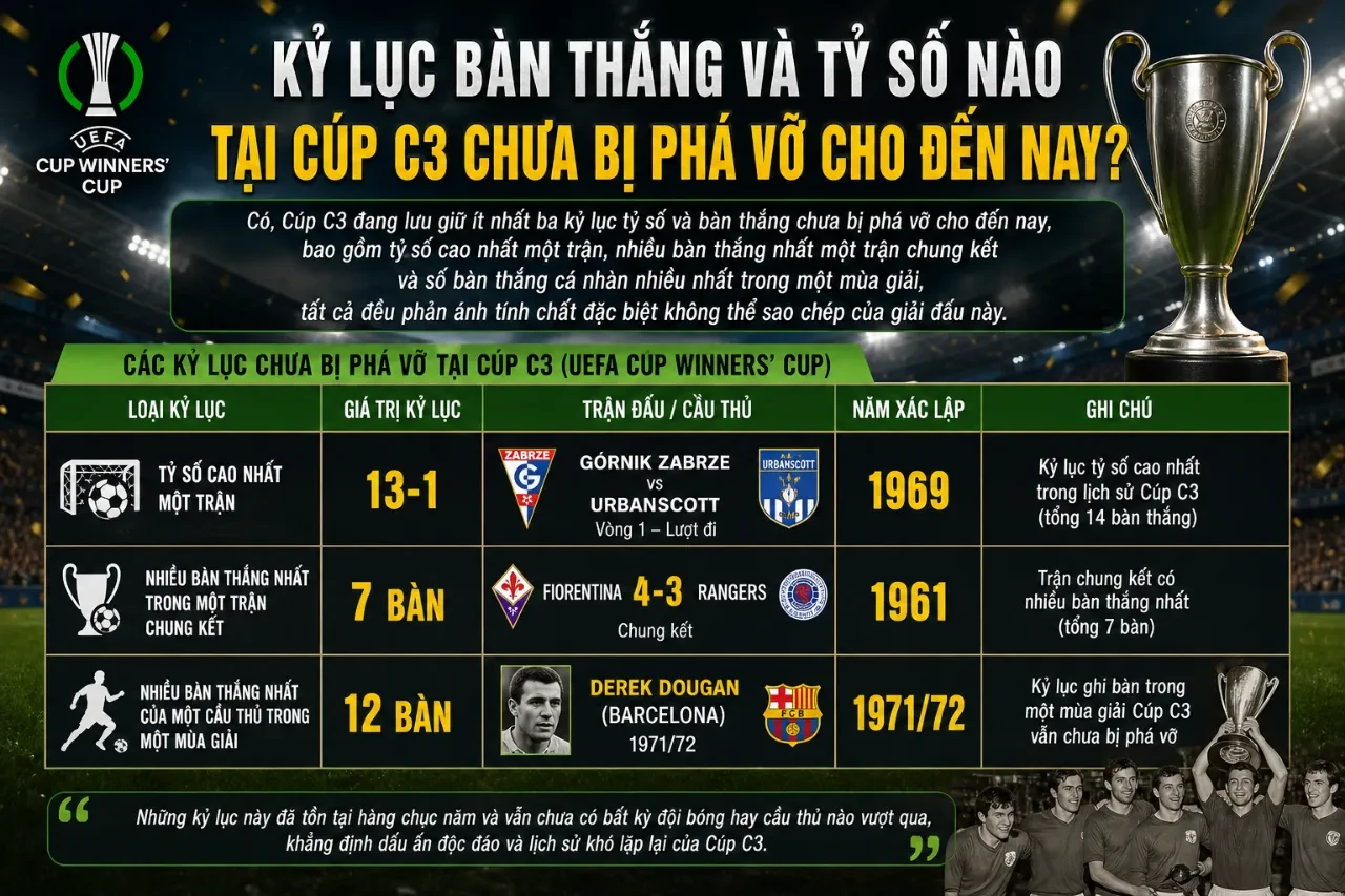 Điểm Mặt Những Trận Thư Hùng Kịch Tính Và Kỳ Phùng Địch Thủ Khó Quên Tại Cúp C3 Châu Âu