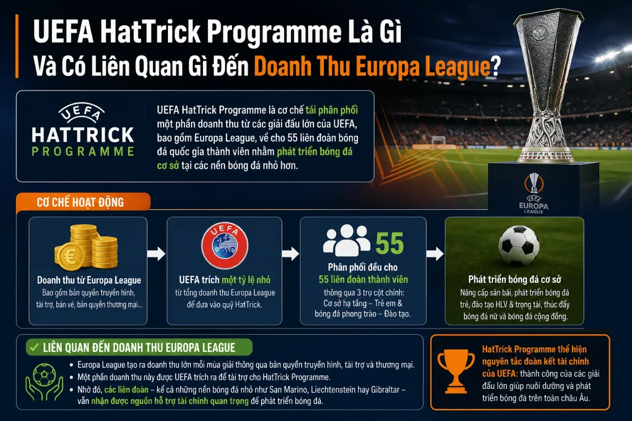 Hoạt động bóng đá cộng đồng được tài trợ bởi quỹ phát triển HatTrick của UEFA