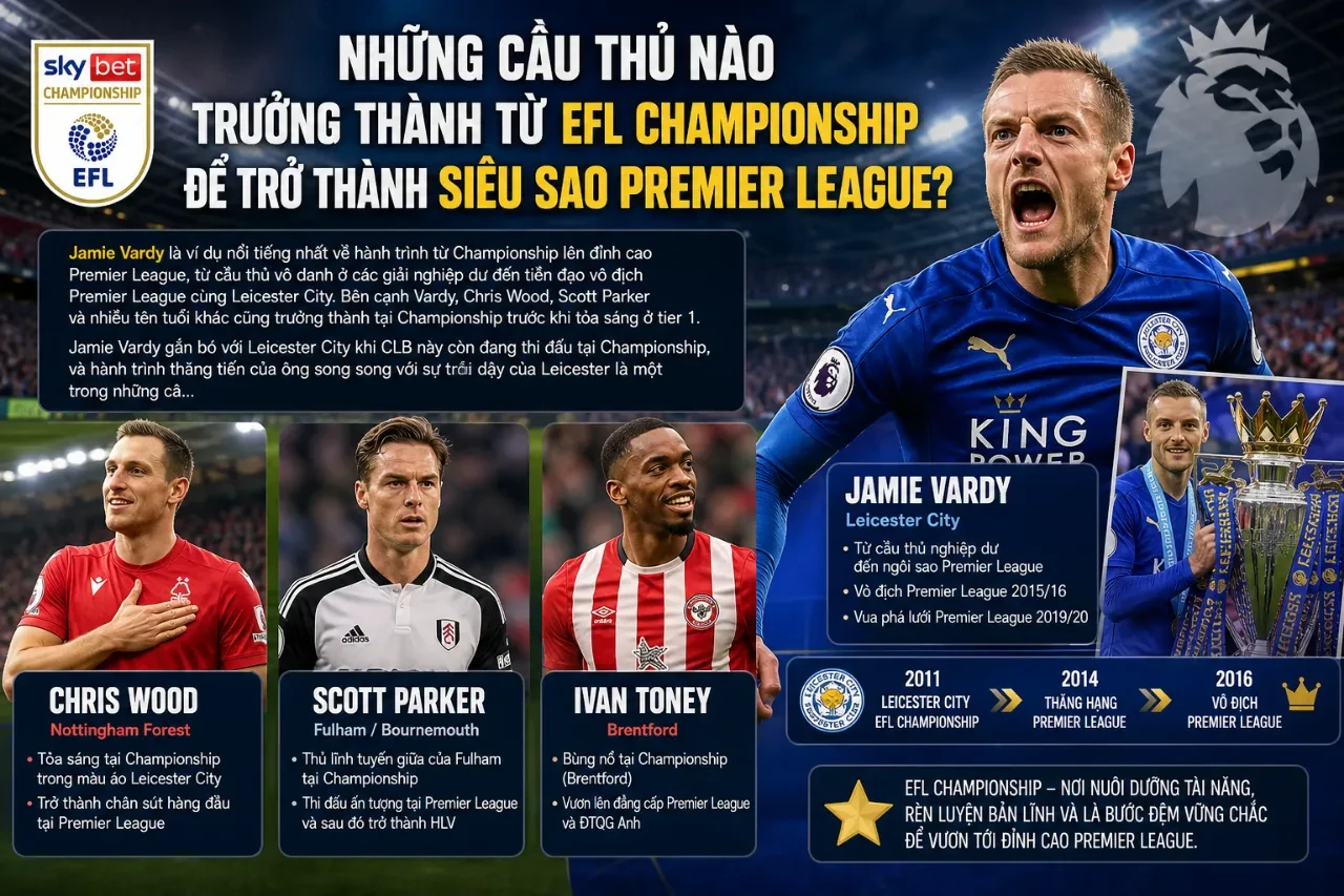 Top HLV Huyền Thoại & Ngôi Sao Vĩ Đại Đã Định Hình EFL Championship