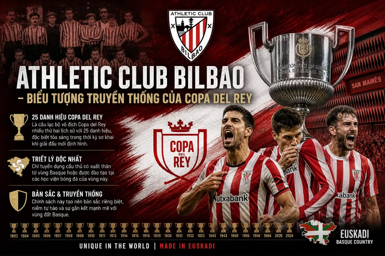 Bảng Vàng Copa del Rey: Danh Sách Tất Cả Các Nhà Vô Địch Cúp Nhà Vua Tây Ban Nha Qua Các Mùa Giải
