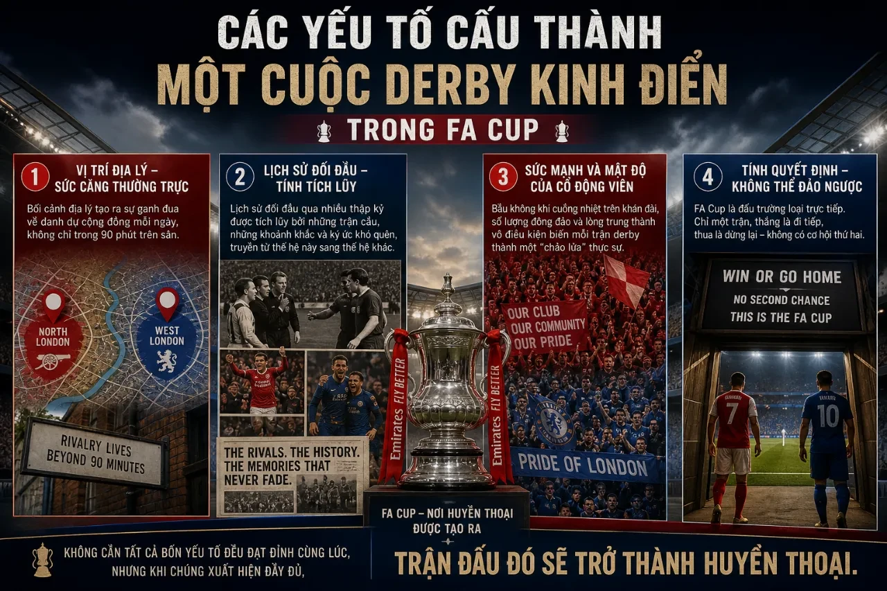 Điểm Danh Những Trận Derby Kinh Điển Và Cặp Thù Địch Truyền Thống Nảy Lửa Nhất Trong Lịch Sử FA Cup