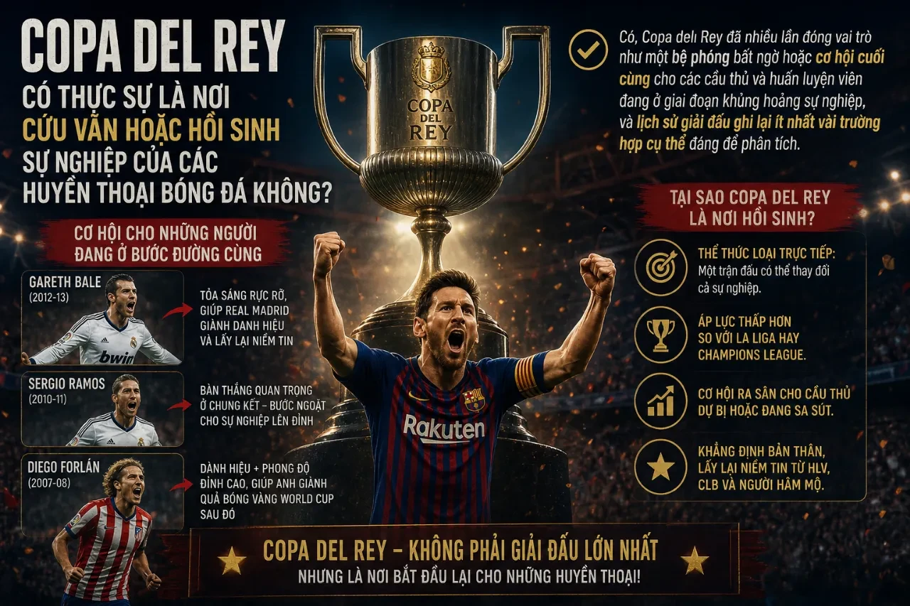 Những Huyền Thoại và Huấn Luyện Viên Đã Khắc Tên Vào Lịch Sử Copa del Rey
