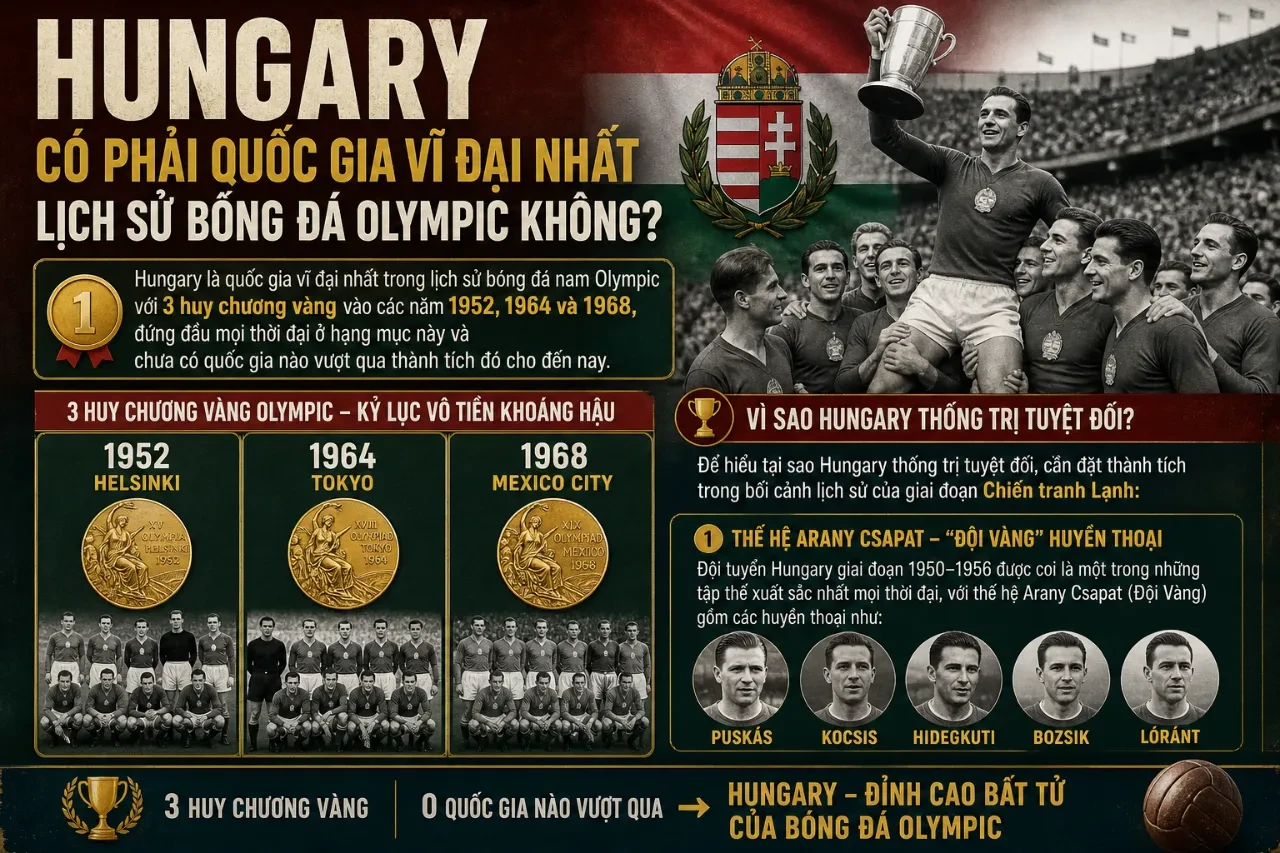 Đội tuyển Hungary thời kỳ hoàng kim tại Olympic