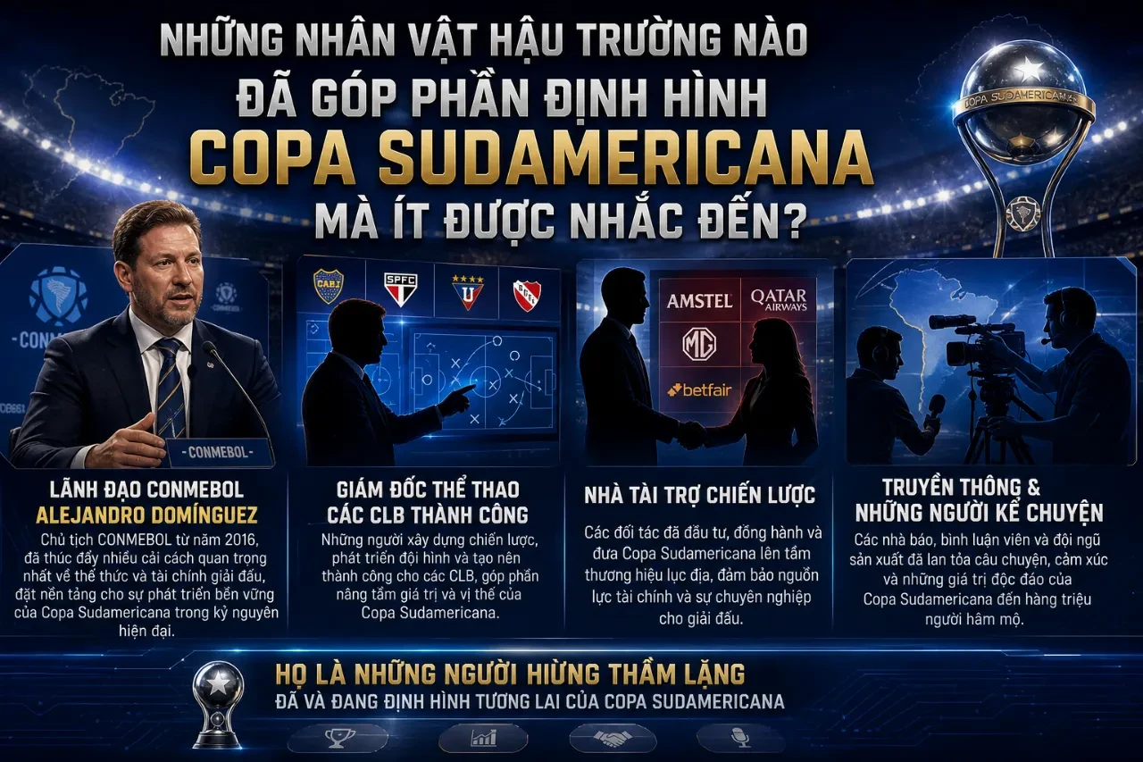 Điểm Danh Những Huyền Thoại và Kiến Trúc Sư Vĩ Đại Đã Định Hình Copa Sudamericana